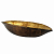 Ладья Boat большая декоративная Gold CIVE золотая, 46х19 см