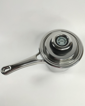 Ковш с крышкой Master Inox 14 см 2 литра нержавеющая сталь