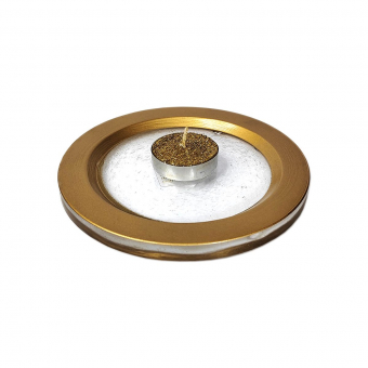 Тарелка золотая GLASAX Gold14 см