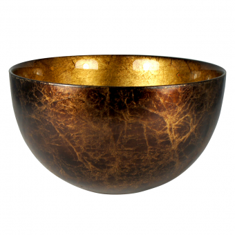 Миска большая Brera Gold CIVE золотая, диаметр 25 см