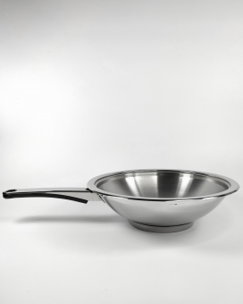 Казан с купольной крышкой Master Inox 24 см 1,7л нержавеющая сталь, толстое дно 12 мм