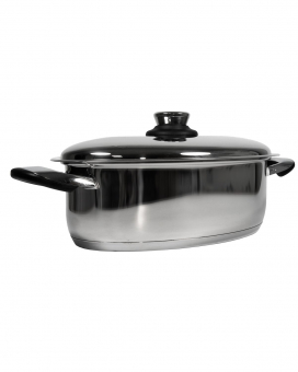 Кастрюля овальная Master Inox 6л ЭкоДомус