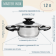 Кастрюля Master Inox 16см 1.2л ЭкоДомус