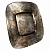 Блюдо квадратное большое Silver CIVE (серебро) 37х37 см
