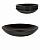 Набор тарелок черных глубоких 21 см Black Lux 6 штук
