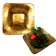 Блюдо квадратное малое Gold CIVE золотое, 21х21 см Блюдо квадратное малое Gold CIVE золотое, 21х21 см
