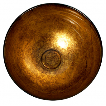 Миска большая Brera Gold CIVE золотая, диаметр 25 см