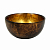Миска малая Brera Gold CIVE золотая, диаметр 13,5 см
