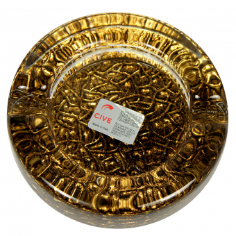 Пепельница круглая малая диаметром 14 см Cive  Gold