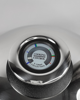 Казан с купольной крышкой Master Inox 24 см 1,7л нержавеющая сталь, толстое дно 12 мм