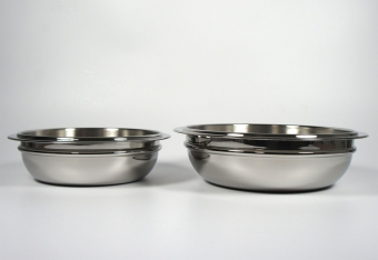 Набор мисок с крышками и фритюрницей из нержавеющей стали Master Inox EkoDomus