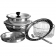 Набор мисок с крышками и фритюрницей из нержавеющей стали Master Inox EkoDomus