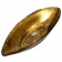 Ладья Boat большая декоративная Gold CIVE золотая, 46х19 см