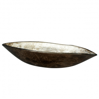 Ладья Boat малая декоративная Silver CIVE (серебро), 36х14 см