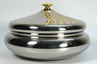 Миска Moreo Oro с крышкой 22 см, нержавеющая сталь