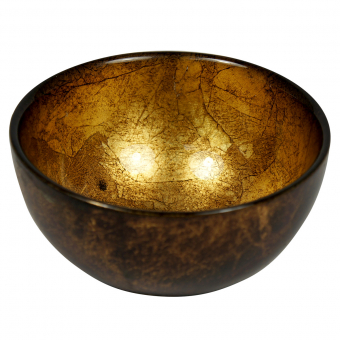 Миска малая Brera Gold CIVE золотая, диаметр 13,5 см