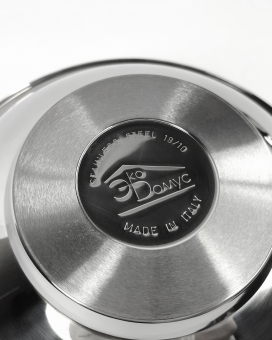 Казан с купольной крышкой Master Inox 24 см 1,7л нержавеющая сталь, толстое дно 12 мм